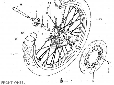 FRONT WHEEL - DR650SEU 1999 (X) GERMANY (E22)