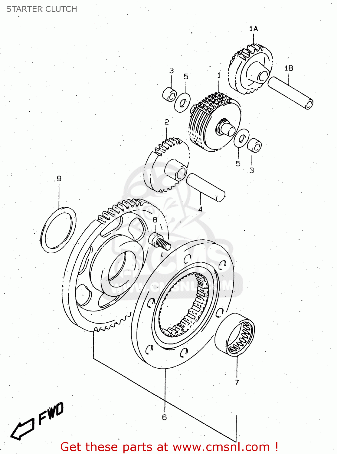 STARTER CLUTCH DR650SEU 2000 (Y)