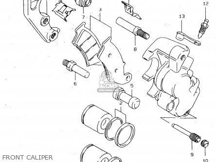 FRONT CALIPER - DR650SEU 2000 (Y)