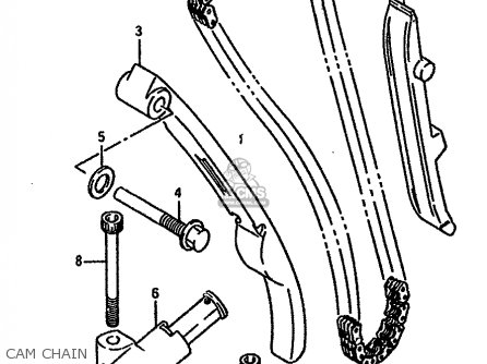 CAM CHAIN - DR750S 1988 (J) (E04 E18 E22 E34 E75 E77)