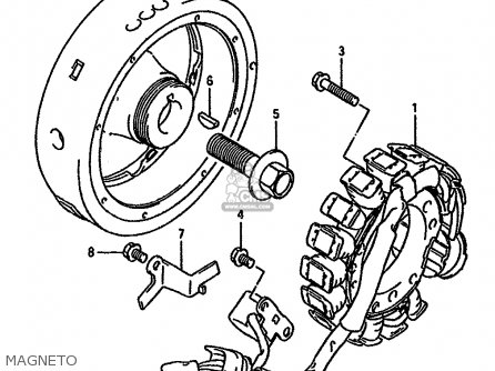 MAGNETO - DR750S 1989 (K) (1 2 4 15 16 E17 E18 E21 E22 E24 E25 E34 E39 E53