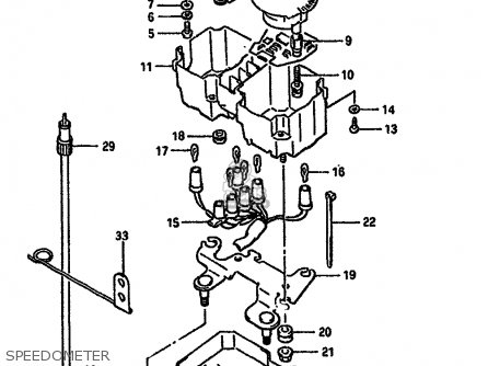SPEEDOMETER - DR750S 1989 (K) (1 2 4 15 16 E17 E18 E21 E22 E24 E25 E34 E39 E53