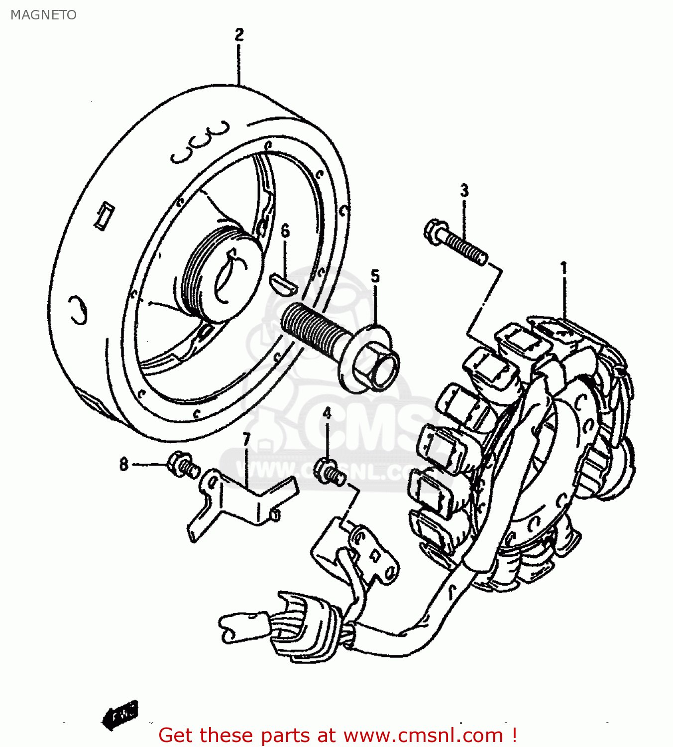 MAGNETO DR750SU 1988 (J) GERMANY (E22)