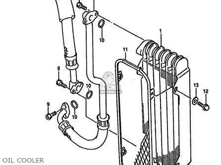 OIL COOLER - DR750SU 1988 (J) GERMANY (E22)
