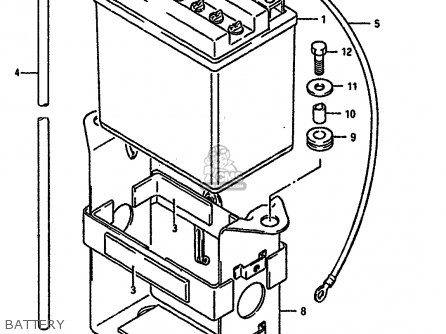 BATTERY - DR750SU 1988 (J) GERMANY (E22)