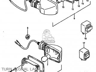 TURN SIGNAL LAMP - DR750SU 1988 (J) GERMANY (E22)