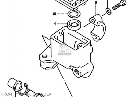 FRONT MASTER CYLINDER - DR750SU 1988 (J) GERMANY (E22)
