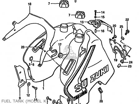 Suzuki DR750SU 1989 (K) GERMANY (E22) parts lists and schematics