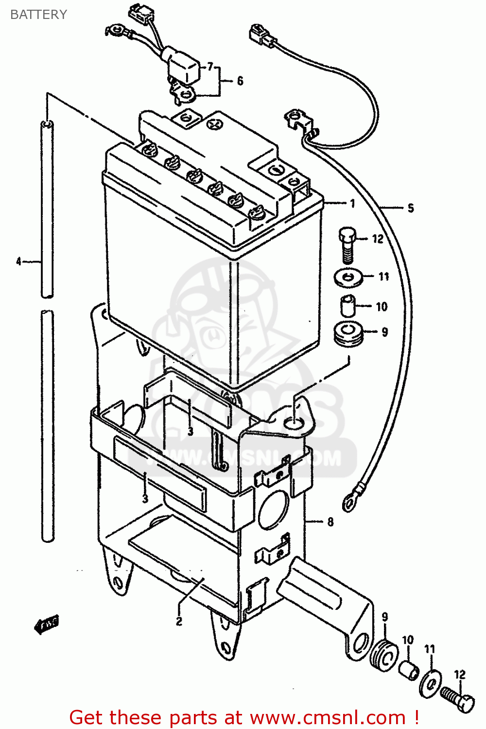BATTERY DR750SU 1989 (K) GERMANY (E22)