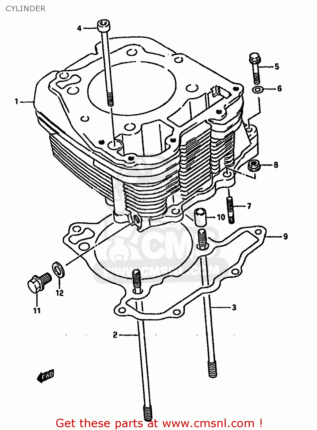 CYLINDER DR750SU 1989 (K) GERMANY (E22)