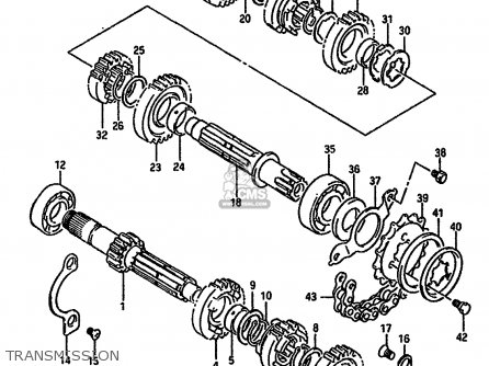 TRANSMISSION - DR750SU 1989 (K) GERMANY (E22)