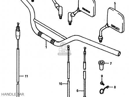 HANDLEBAR - DR750SU 1989 (K) GERMANY (E22)