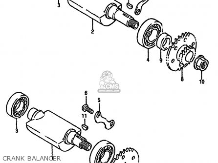 CRANK BALANCER - DR750SU 1989 (K) GERMANY (E22)