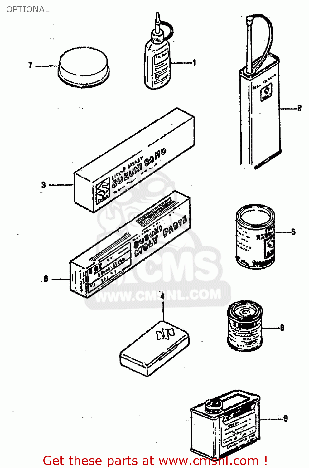 OPTIONAL DR800S 1990 (L) (2 4 15 E16 E17 E18 E21 E22 E24 E25 E34 E39 E53
