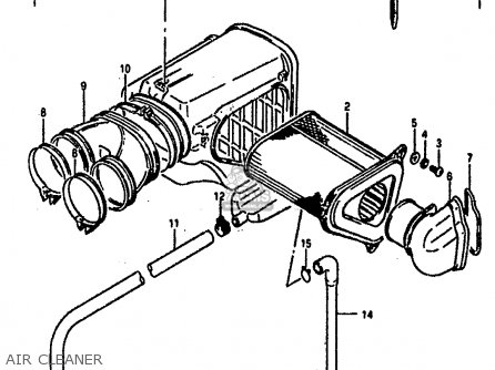 AIR CLEANER - DR800S 1990 (L) (2 4 15 E16 E17 E18 E21 E22 E24 E25 E34 E39 E53