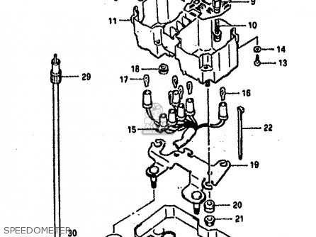 SPEEDOMETER - DR800S 1990 (L) (2 4 15 E16 E17 E18 E21 E22 E24 E25 E34 E39 E53