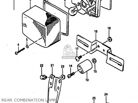 REAR COMBINATION LAMP - DR800S 1990 (L) (2 4 15 E16 E17 E18 E21 E22 E24 E25 E34 E39 E53