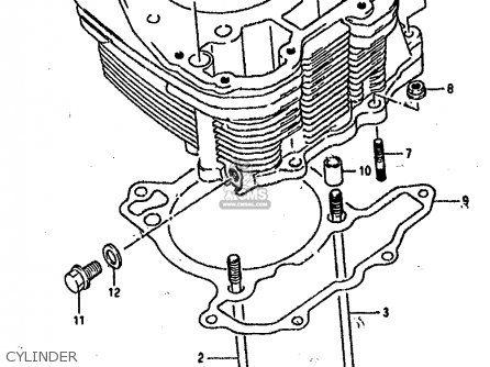 CYLINDER - DR800S 1990 (L) (2 4 15 E16 E17 E18 E21 E22 E24 E25 E34 E39 E53