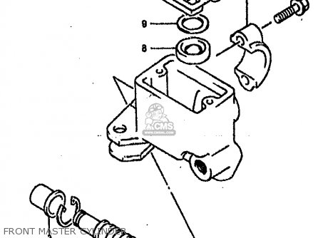 FRONT MASTER CYLINDER - DR800S 1990 (L) (2 4 15 E16 E17 E18 E21 E22 E24 E25 E34 E39 E53