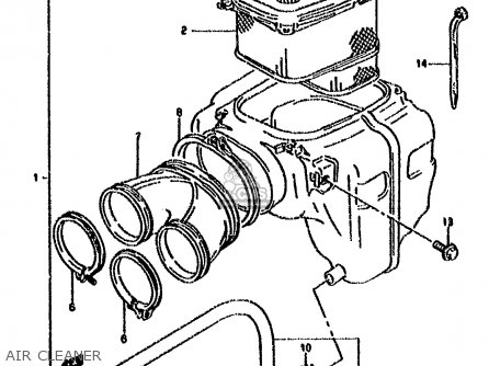 AIR CLEANER - DR800S 1993 (P) (E01 E04 E17 E18 E21 E22 E25 E34 E53)