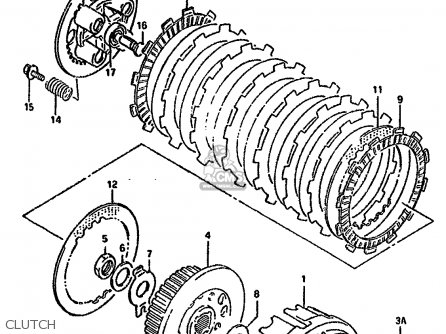 CLUTCH - DR800S 1993 (P) (E01 E04 E17 E18 E21 E22 E25 E34 E53)