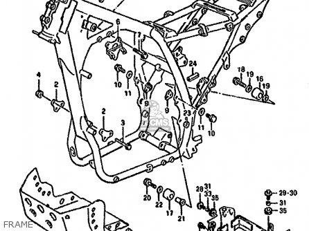 FRAME - DR800S 1993 (P) (E01 E04 E17 E18 E21 E22 E25 E34 E53)