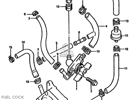 FUEL COCK - DR800S 1993 (P) (E01 E04 E17 E18 E21 E22 E25 E34 E53)