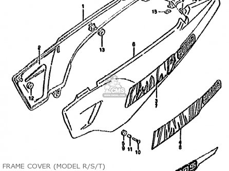 FRAME COVER (MODEL R/S/T) - DR800S 1993 (P) (E01 E04 E17 E18 E21 E22 E25 E34 E53)