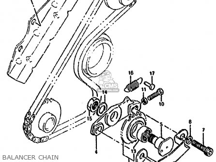 BALANCER CHAIN - DR800S 1993 (P) (E01 E04 E17 E18 E21 E22 E25 E34 E53)