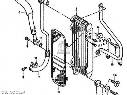 OIL COOLER - DR800S 1994 (R) (E04 E18 E21 E22 E34 E53)