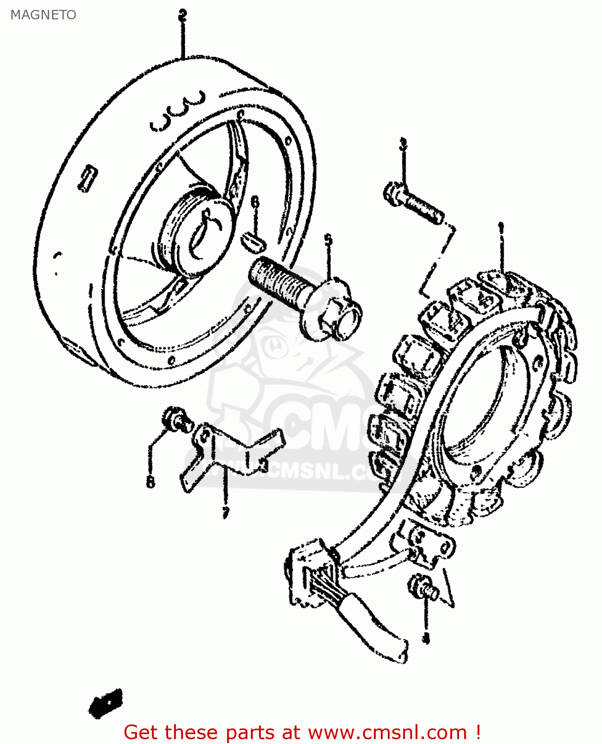 MAGNETO DR800S 1995 (S) (E04 E22 E34 E37)