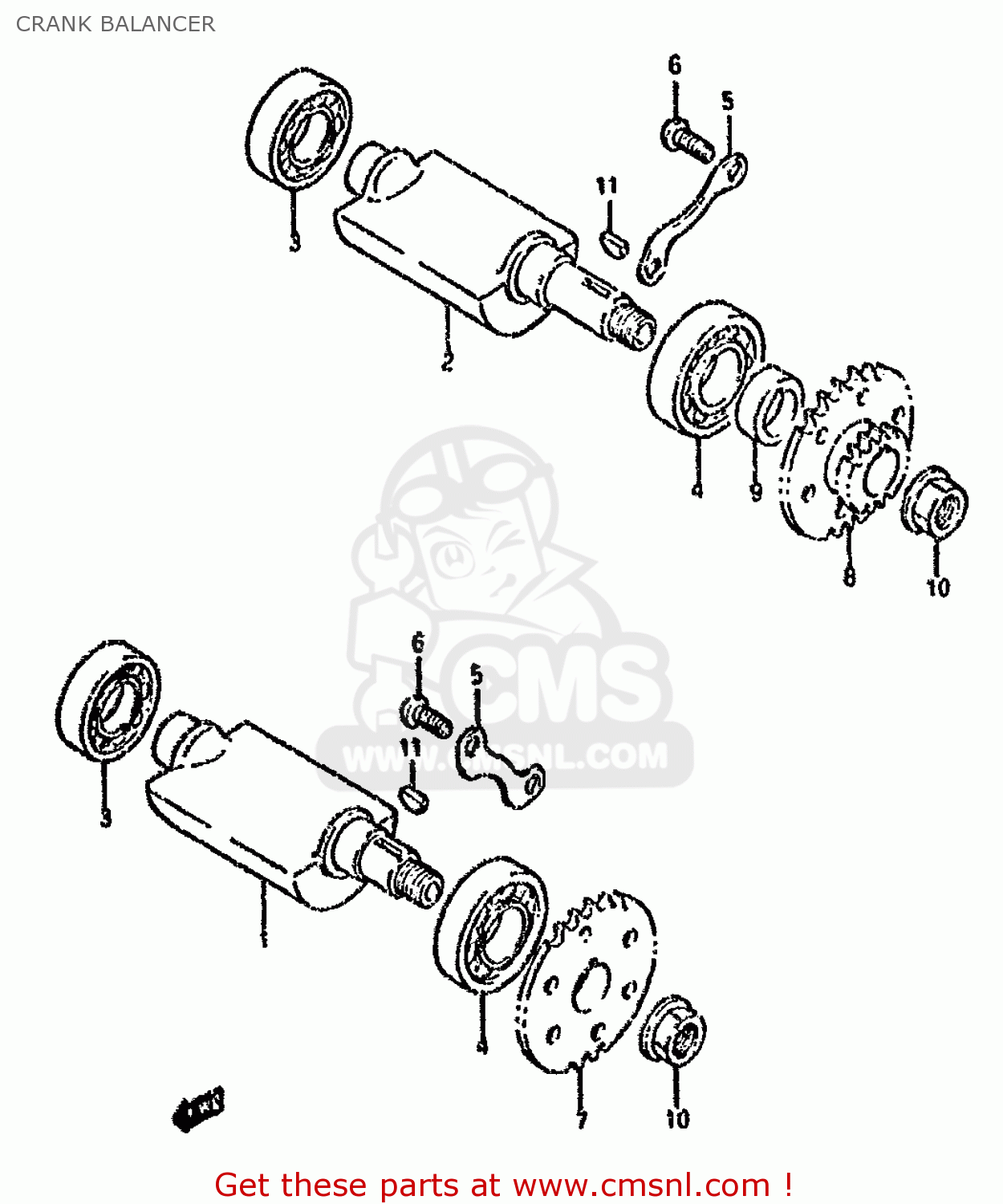 CRANK BALANCER DR800S 1995 (S) (E04 E22 E34 E37)