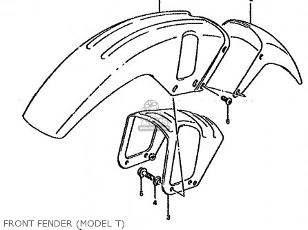 FRONT FENDER (MODEL T) - DR800S 1995 (S) (E04 E22 E34 E37)