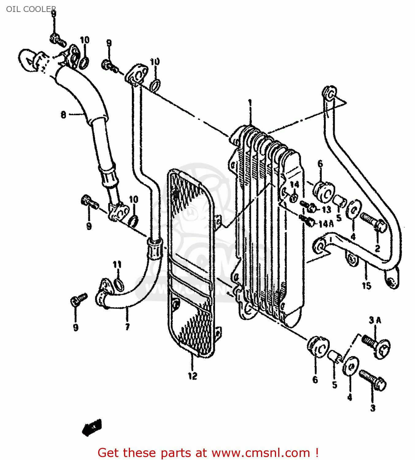 OIL COOLER DR800S 1996 (T) (E04 E18 E22 E34 E37)