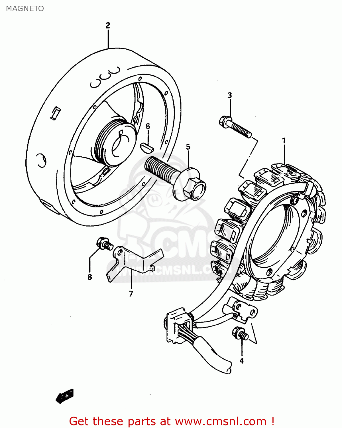MAGNETO DR800S 1997 (V) FRANCE GERMANY ITALY (E04 E22 E34)