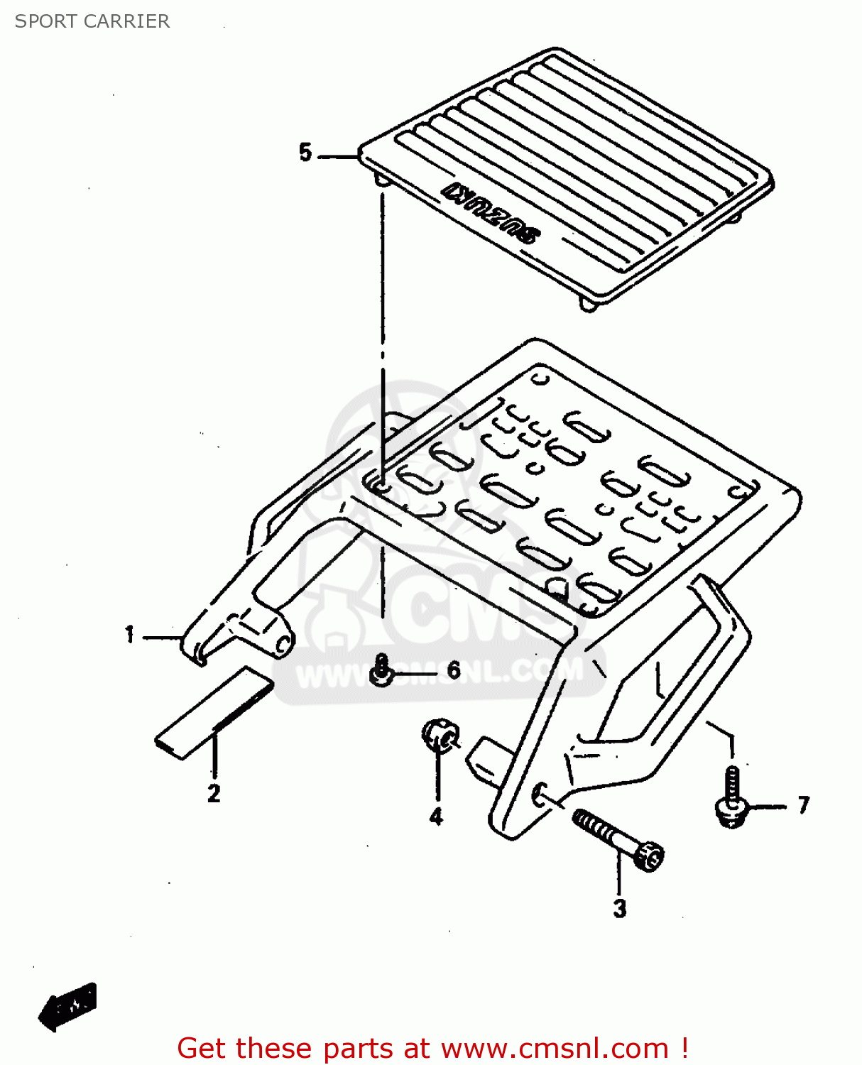 SPORT CARRIER DR800S 1997 (V) FRANCE GERMANY ITALY (E04 E22 E34)