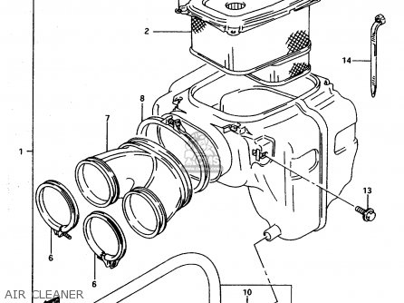 AIR CLEANER - DR800S 1997 (V) FRANCE GERMANY ITALY (E04 E22 E34)