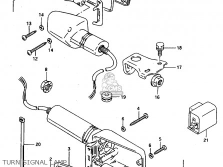 TURN SIGNAL LAMP - DR800S 1997 (V) FRANCE GERMANY ITALY (E04 E22 E34)