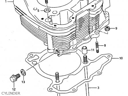 CYLINDER - DR800S 1997 (V) FRANCE GERMANY ITALY (E04 E22 E34)