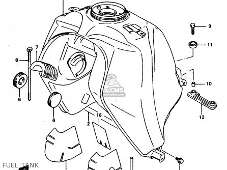 FUEL TANK - DR800S 1997 (V) FRANCE GERMANY ITALY (E04 E22 E34)