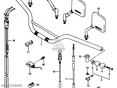HANDLEBAR - DR800S 1997 (V) FRANCE GERMANY ITALY (E04 E22 E34)