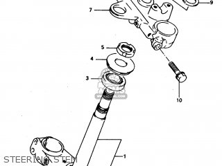 STEERING STEM - DR800S 1997 (V) FRANCE GERMANY ITALY (E04 E22 E34)