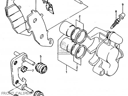 FRONT CALIPER - DR800S 1997 (V) FRANCE GERMANY ITALY (E04 E22 E34)