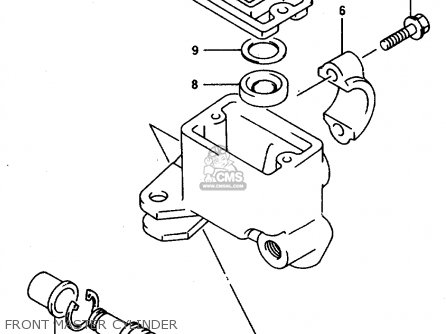 FRONT MASTER CYLINDER - DR800S 1997 (V) FRANCE GERMANY ITALY (E04 E22 E34)