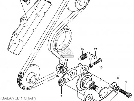 BALANCER CHAIN - DR800S 1997 (V) FRANCE GERMANY ITALY (E04 E22 E34)