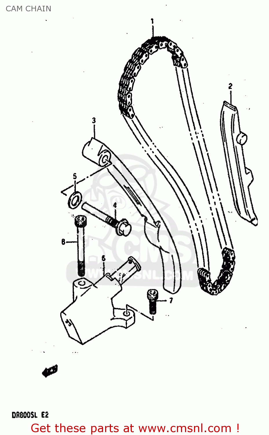 CAM CHAIN DR800SU 1990 (L) GERMANY (E22)