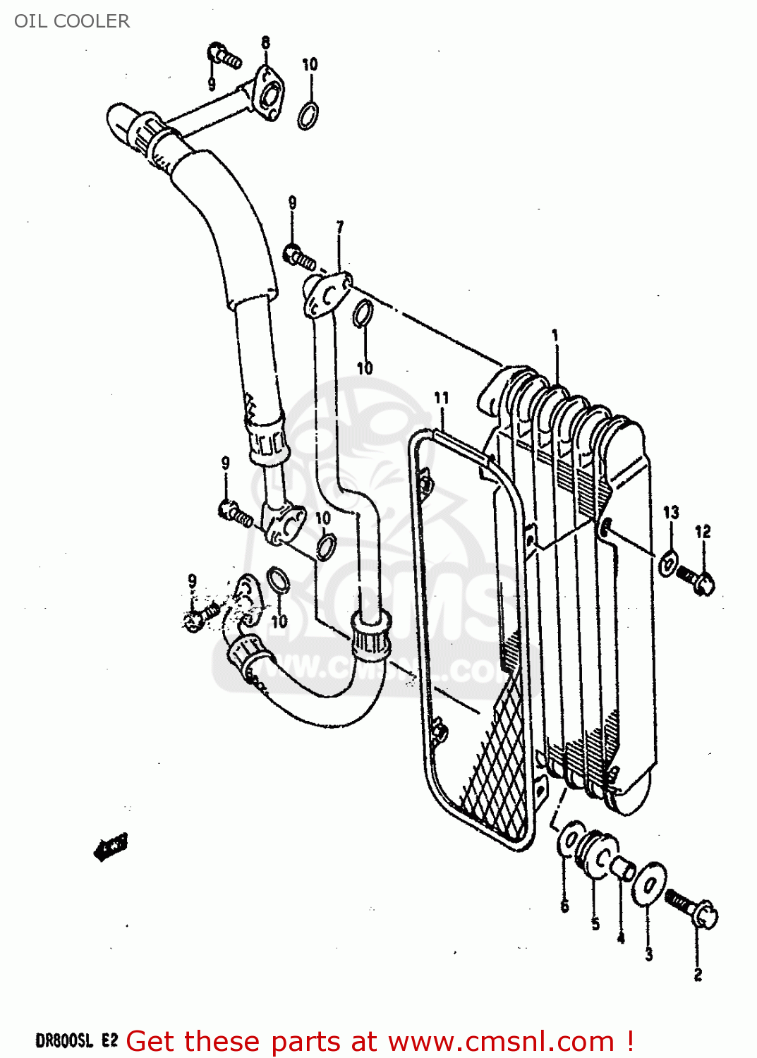 OIL COOLER DR800SU 1990 (L) GERMANY (E22)