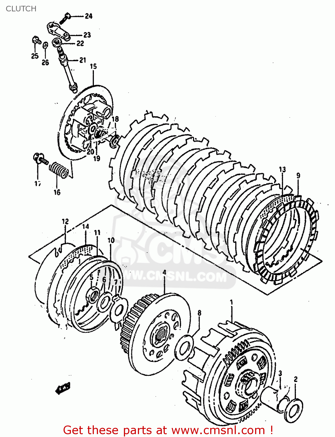 CLUTCH DR800SU 1990 (L) GERMANY (E22)