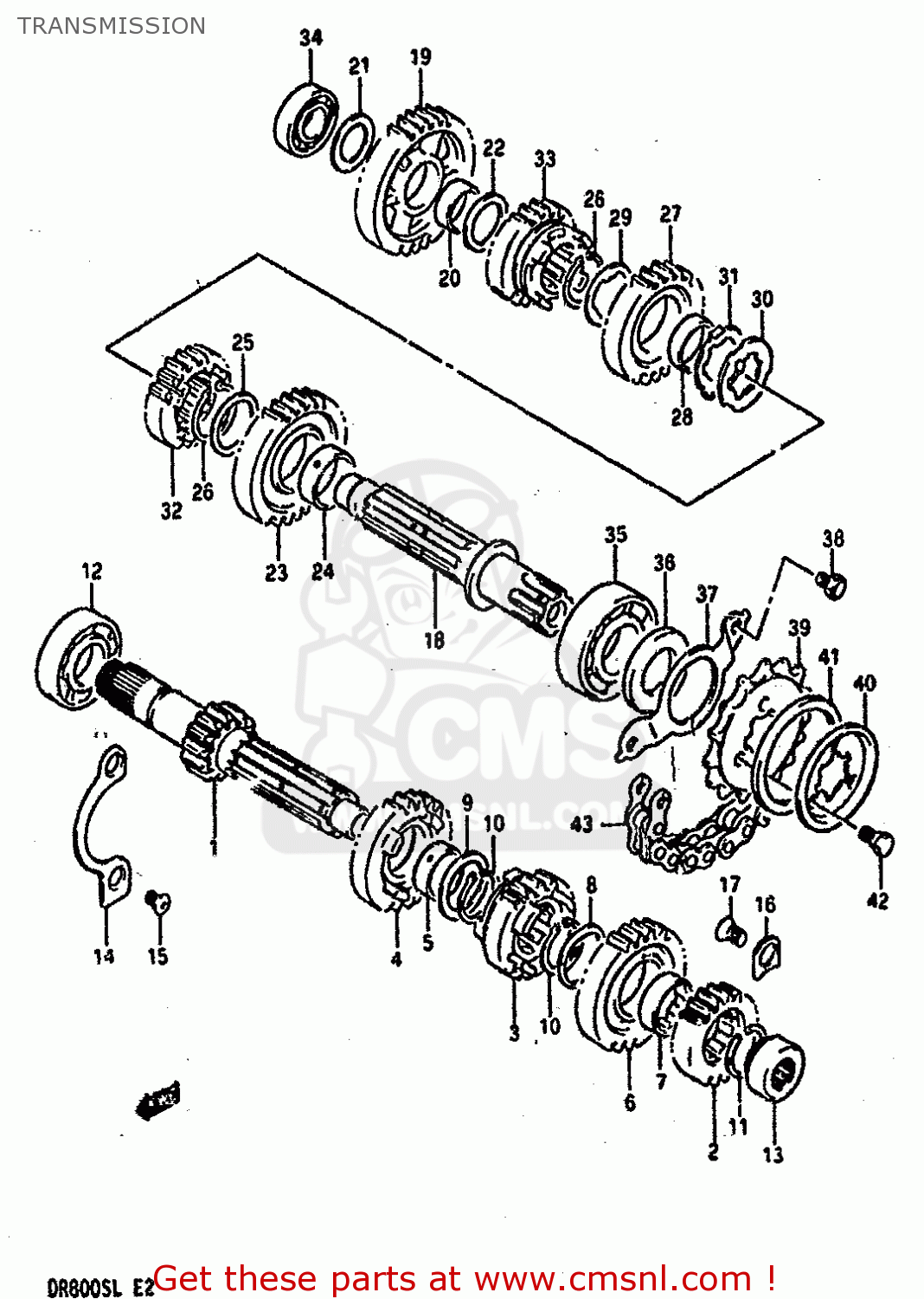 TRANSMISSION DR800SU 1990 (L) GERMANY (E22)