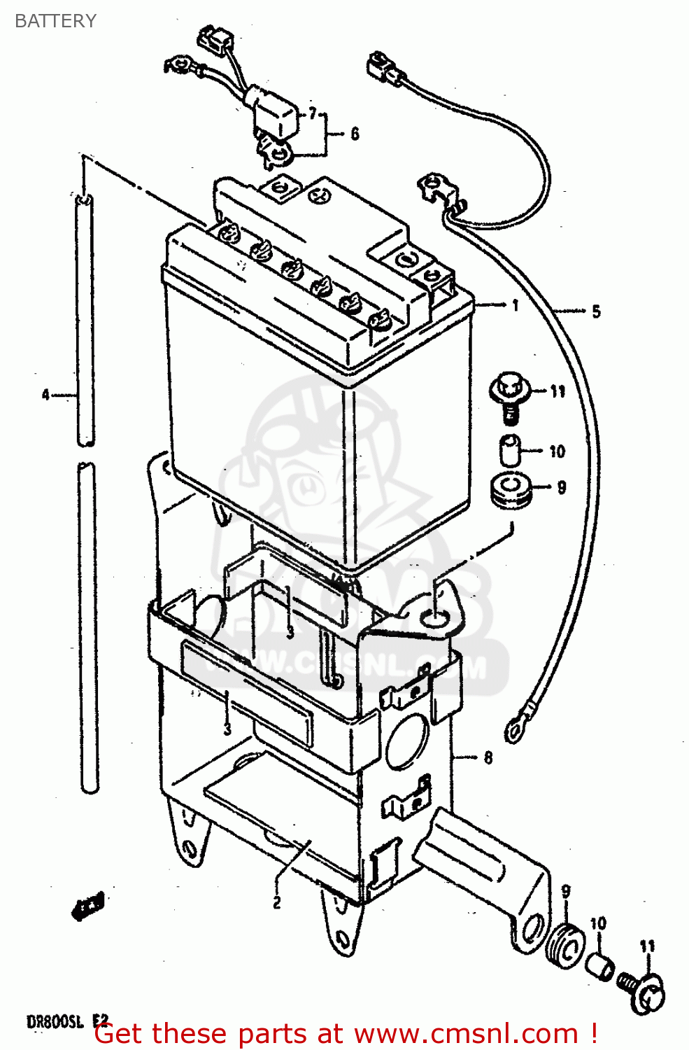 BATTERY DR800SU 1990 (L) GERMANY (E22)